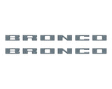 Bronco Running Board Letter Inserts/Overlays Fits 2021-2026 Ford Bronco