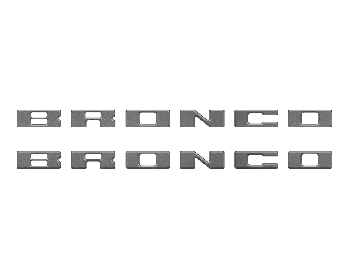 Bronco Running Board Letter Inserts/Overlays Fits 2021-2026 Ford Bronco