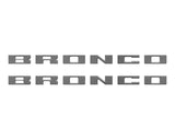 Bronco Running Board Letter Inserts/Overlays Fits 2021-2026 Ford Bronco