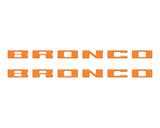 Bronco Running Board Letter Inserts/Overlays Fits 2021-2026 Ford Bronco