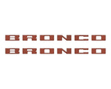 Bronco Running Board Letter Inserts/Overlays Fits 2021-2026 Ford Bronco