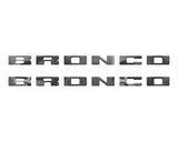 Bronco Running Board Letter Inserts/Overlays Fits 2021-2026 Ford Bronco