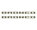 Bronco Running Board Letter Inserts/Overlays Fits 2021-2026 Ford Bronco