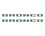 Bronco Running Board Letter Inserts/Overlays Fits 2021-2026 Ford Bronco
