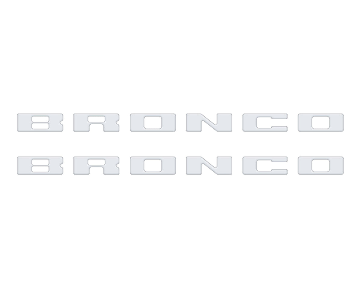 Bronco Running Board Letter Inserts/Overlays Fits 2021-2026 Ford Bronco