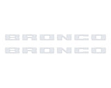 Bronco Running Board Letter Inserts/Overlays Fits 2021-2026 Ford Bronco