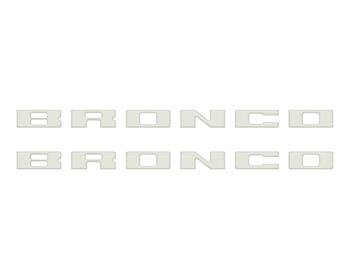 Bronco Running Board Letter Inserts/Overlays Fits 2021-2026 Ford Bronco