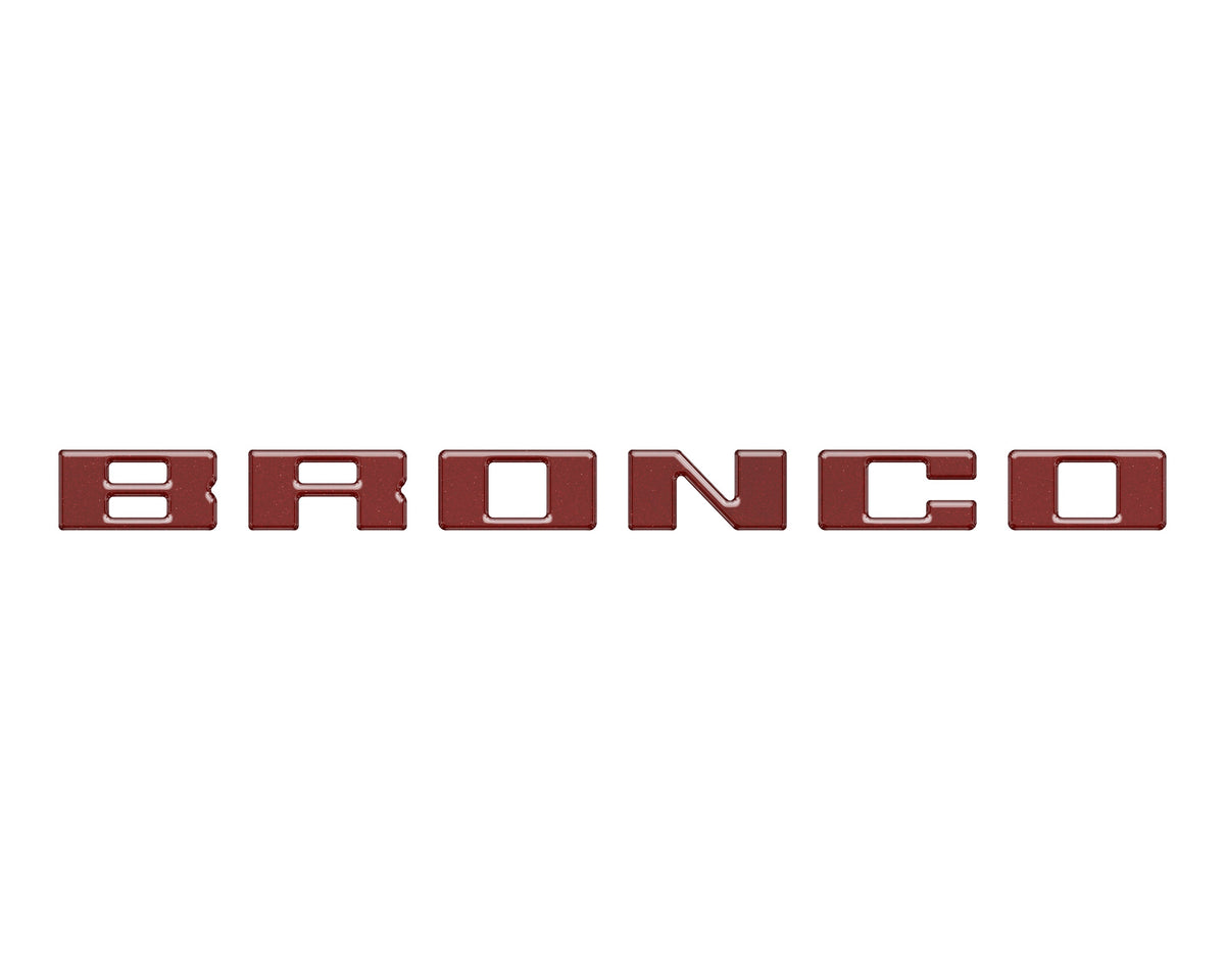 Slideout Tailgate Letter Inserts Fits 2021-2027 Ford Bronco