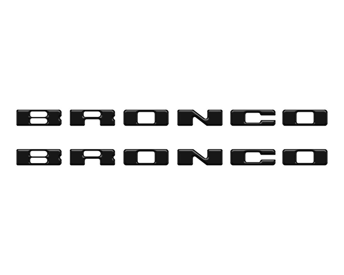 Rear Mudflap Letter Inserts Fits 2021-2027 Ford Bronco Sport