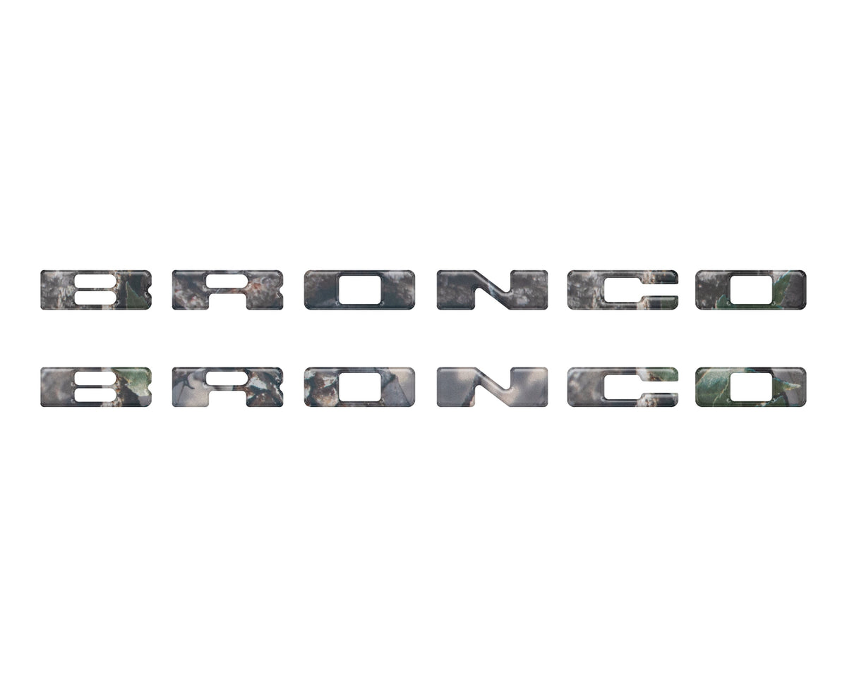 Rear Mudflap Letter Inserts Fits 2021-2027 Ford Bronco Sport