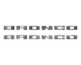 Rear Mudflap Letter Inserts Fits 2021-2027 Ford Bronco Sport