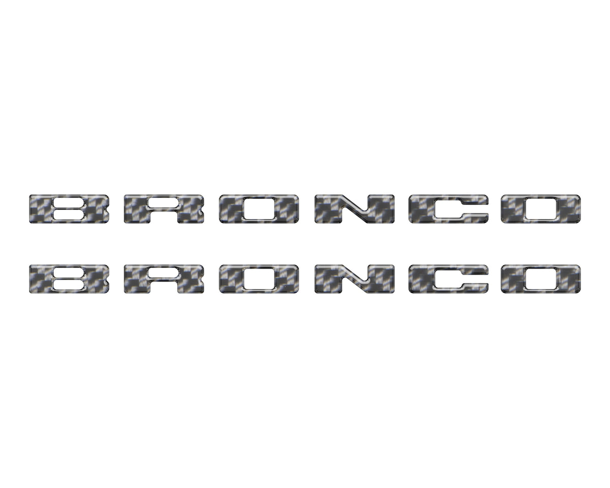 Rear Mudflap Letter Inserts Fits 2021-2027 Ford Bronco Sport