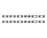 Rear Mudflap Letter Inserts Fits 2021-2027 Ford Bronco Sport