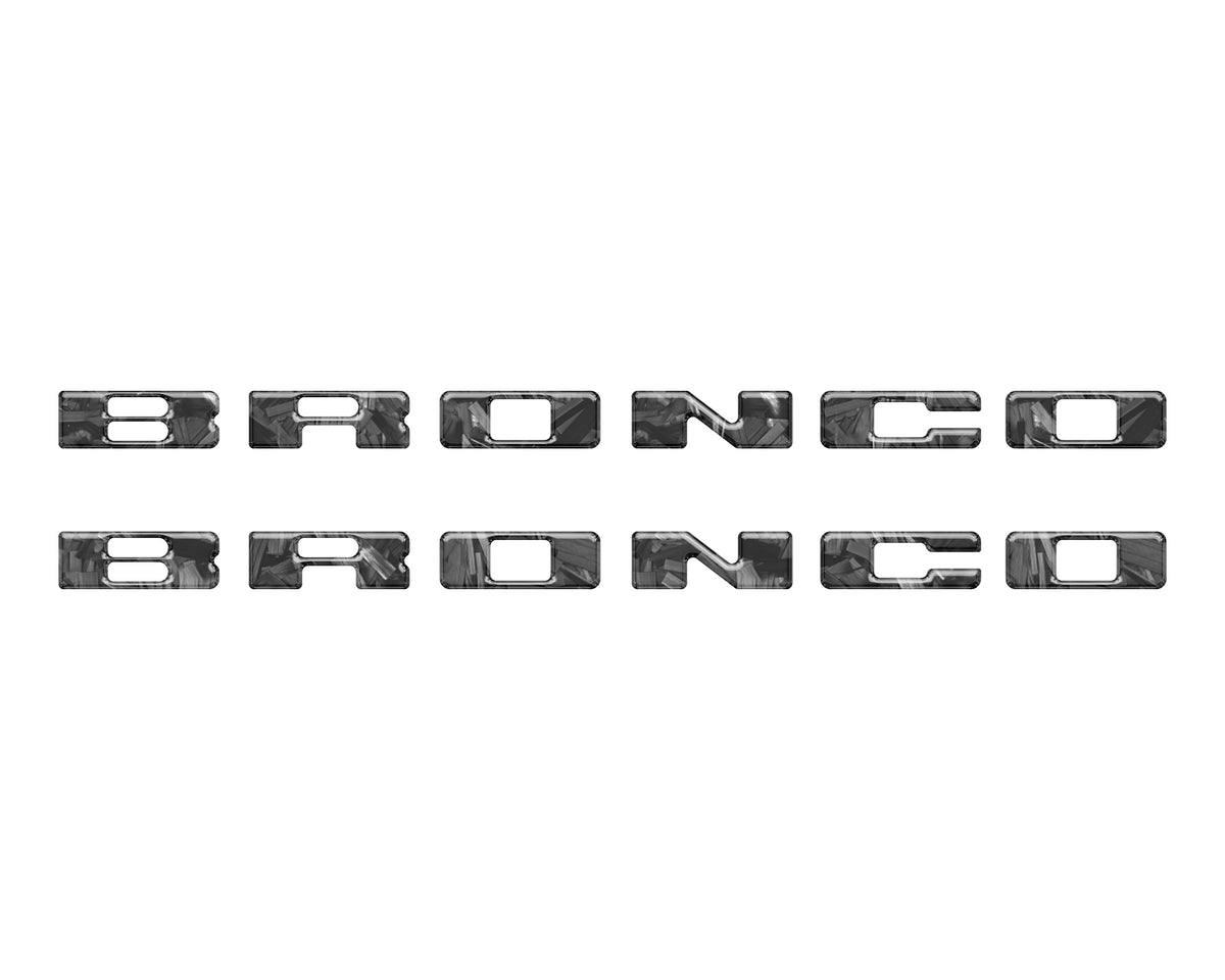 Rear Mudflap Letter Inserts Fits 2021-2027 Ford Bronco Sport