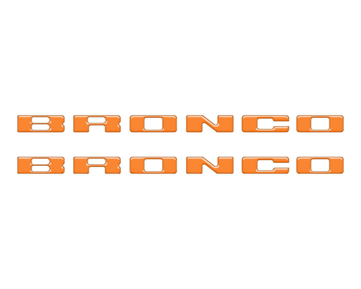 Rear Mudflap Letter Inserts Fits 2021-2027 Ford Bronco Sport