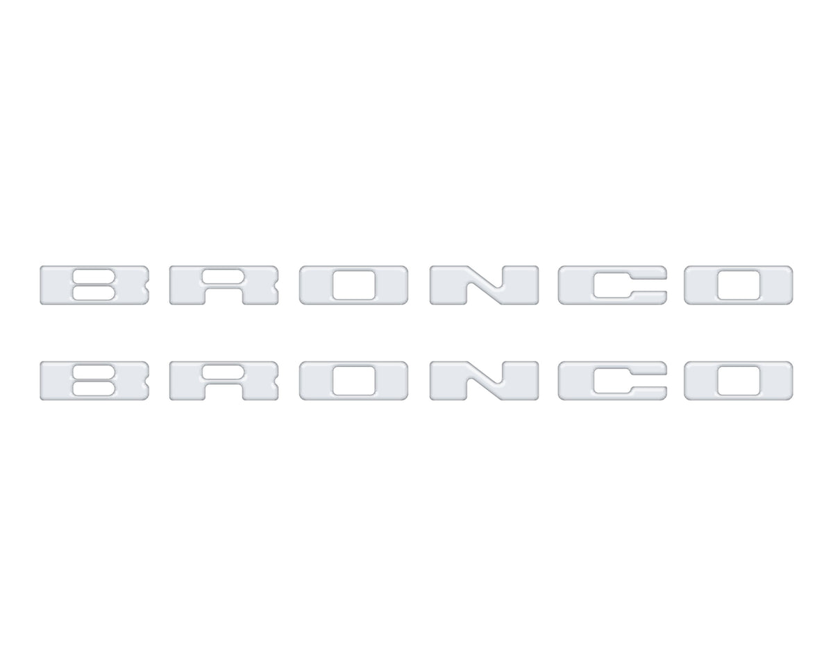 Rear Mudflap Letter Inserts Fits 2021-2027 Ford Bronco Sport