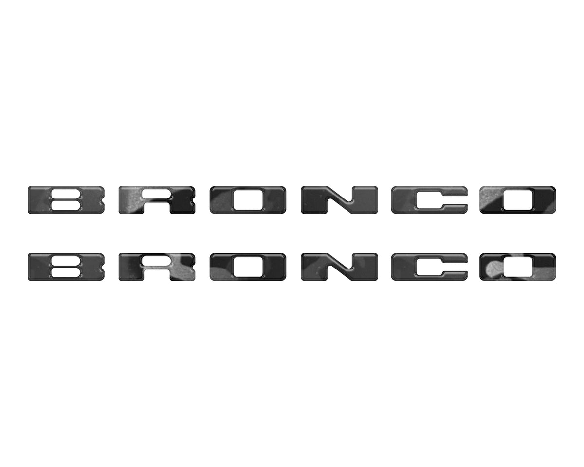 Rear Mudflap Letter Inserts Fits 2021-2027 Ford Bronco Sport