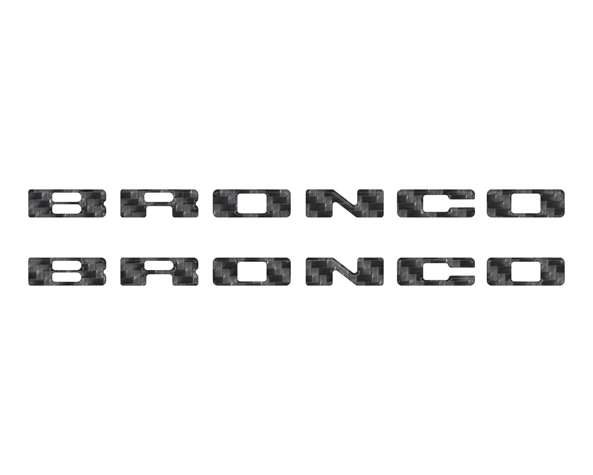 Rear Mudflap Letter Inserts Fits 2021-2027 Ford Bronco Sport