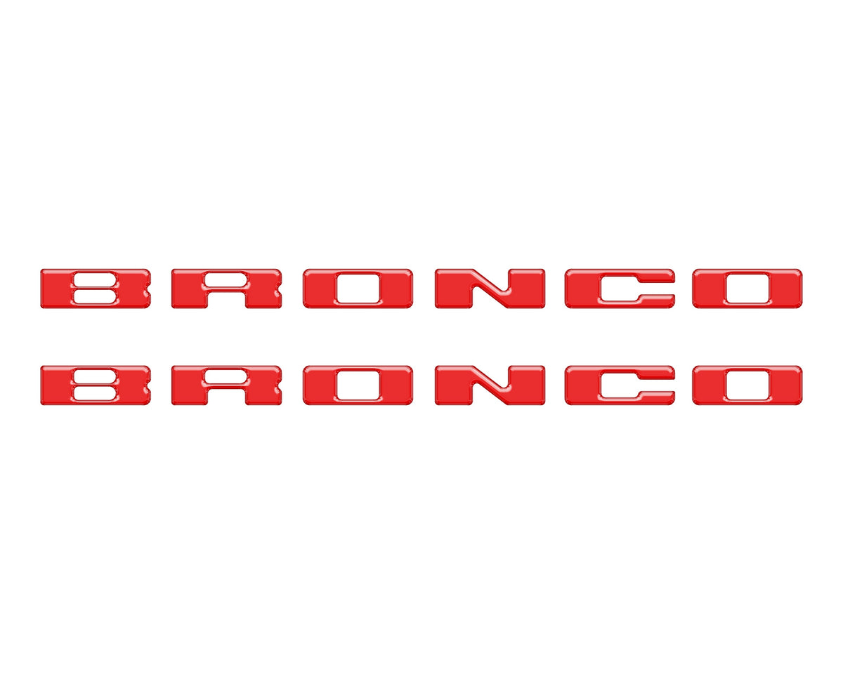 Rear Mudflap Letter Inserts Fits 2021-2027 Ford Bronco Sport