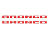 Rear Mudflap Letter Inserts Fits 2021-2027 Ford Bronco Sport
