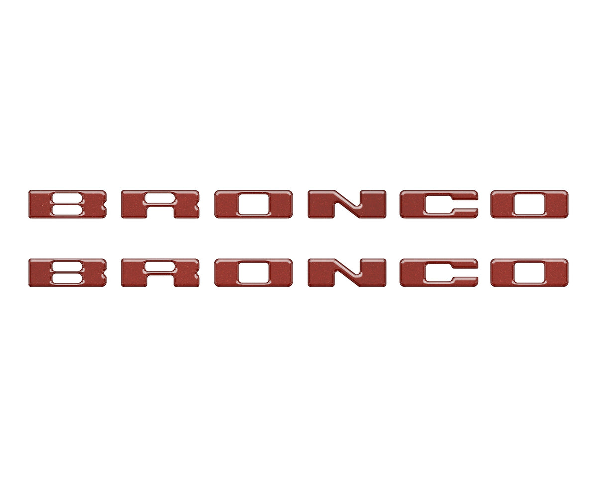 Rear Mudflap Letter Inserts Fits 2021-2027 Ford Bronco Sport