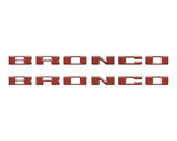 Rear Mudflap Letter Inserts Fits 2021-2027 Ford Bronco Sport