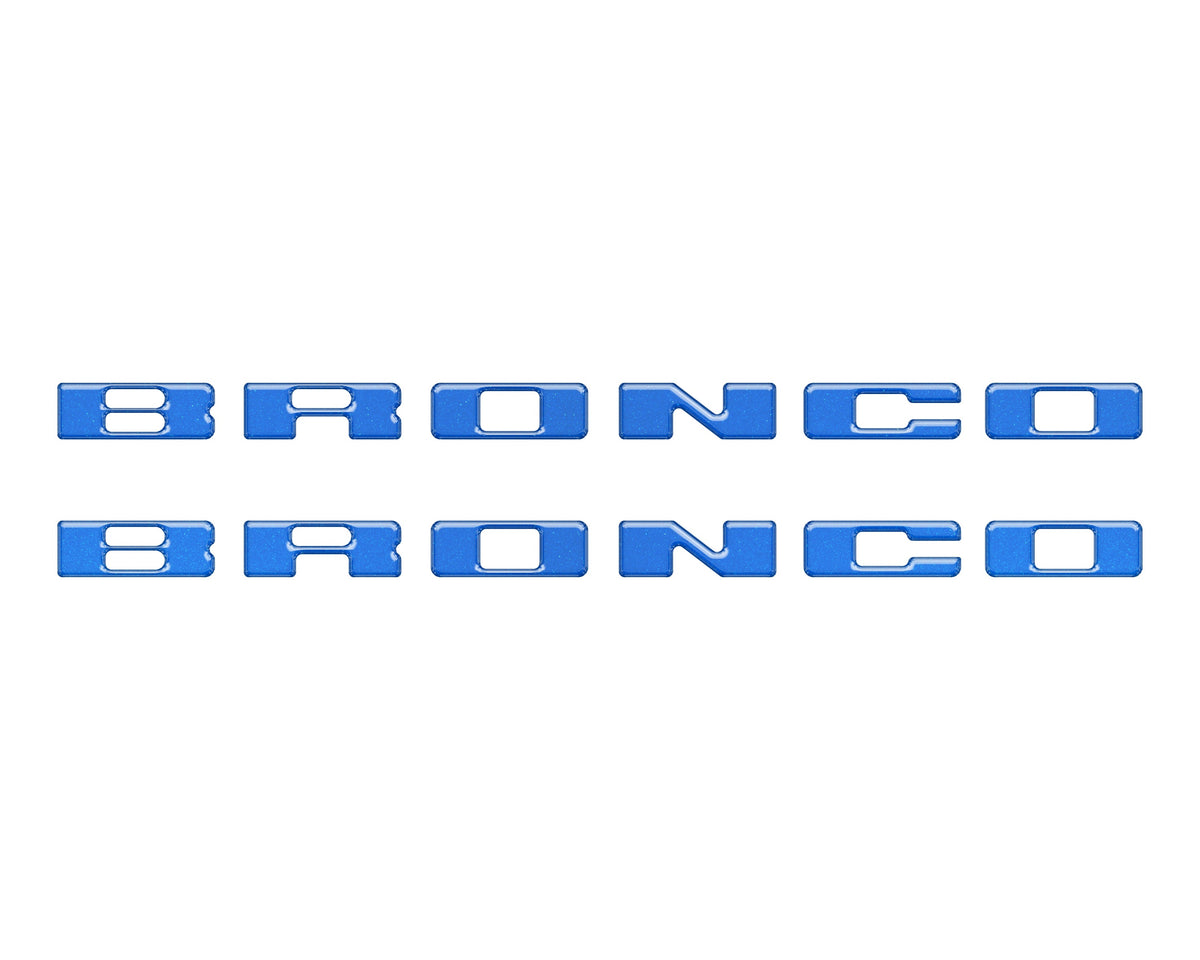 Rear Mudflap Letter Inserts Fits 2021-2027 Ford Bronco Sport