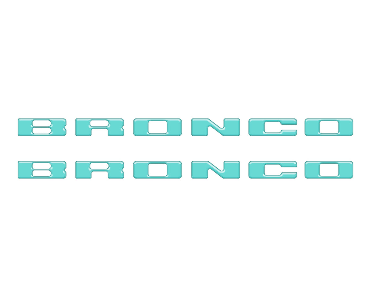 Rear Mudflap Letter Inserts Fits 2021-2027 Ford Bronco Sport