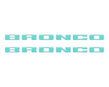Rear Mudflap Letter Inserts Fits 2021-2027 Ford Bronco Sport
