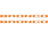 Bronco Running Board Letter Inserts/Overlays Fits 2021-2026 Ford Bronco
