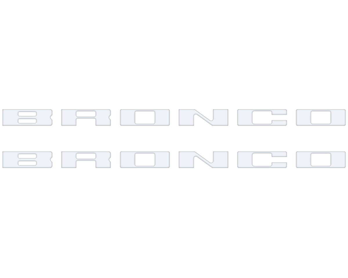 Bronco Running Board Letter Inserts/Overlays Fits 2021-2026 Ford Bronco