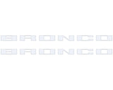 Bronco Running Board Letter Inserts/Overlays Fits 2021-2026 Ford Bronco