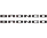 Bronco Running Board Letter Inserts/Overlays Fits 2021-2026 Ford Bronco