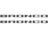Bronco Running Board Letter Inserts/Overlays Fits 2021-2026 Ford Bronco
