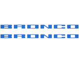 Bronco Running Board Letter Inserts/Overlays Fits 2021-2026 Ford Bronco