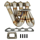 B Series T3 .82 Top Mount Turbo Manifold Kit GSR Si B16 B18 B20 44mm For Civic Si DC2