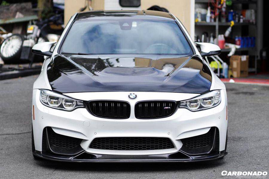 2014-2020 BMW M3 F80 M4 F82 BS Style Carbon Fiber Front Lip