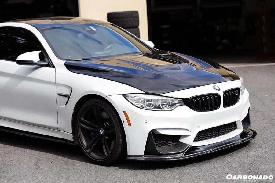 2014-2020 BMW M3 F80 M4 F82 BS Style Carbon Fiber Front Lip