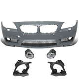 2010-2016 BMW 5-Series M5 Style Front Bumper Cover with Fog Lights
