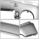 2007-2013 GMC Sierra 1500 Chrome Front Bumper Cover w/ Fog Lamp Holes