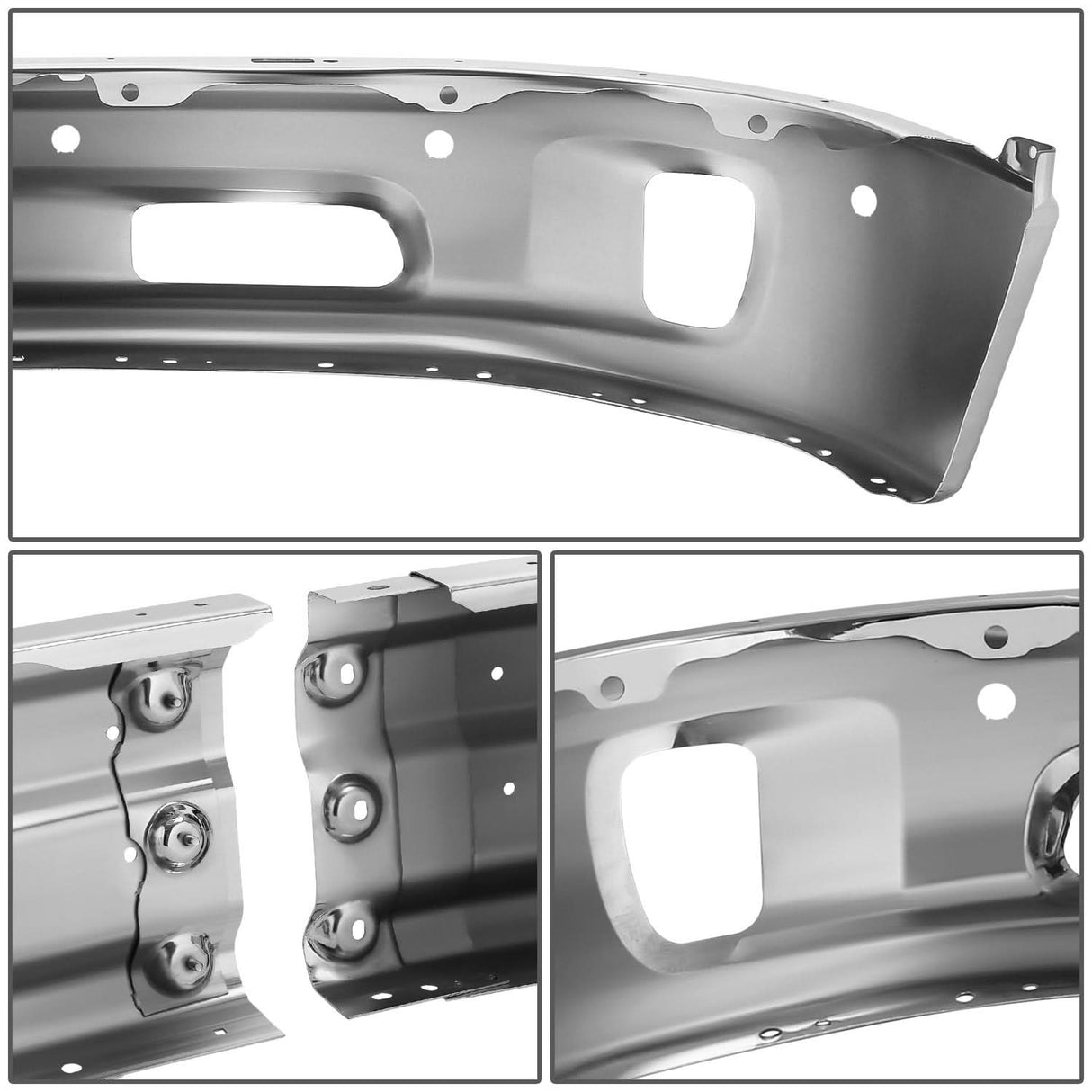 2013-2018 RAM 1500 Chrome Front Bumper Cover w/ Fog Light Holes