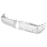 09-14 Ford F-150 Fleetside Rear Bumper Cover w/ Sensor Holes Chrome