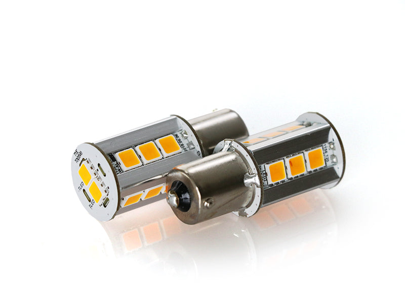 LED Amber Bulb Canbus S25 7507 PY21W Beta X1 Pair