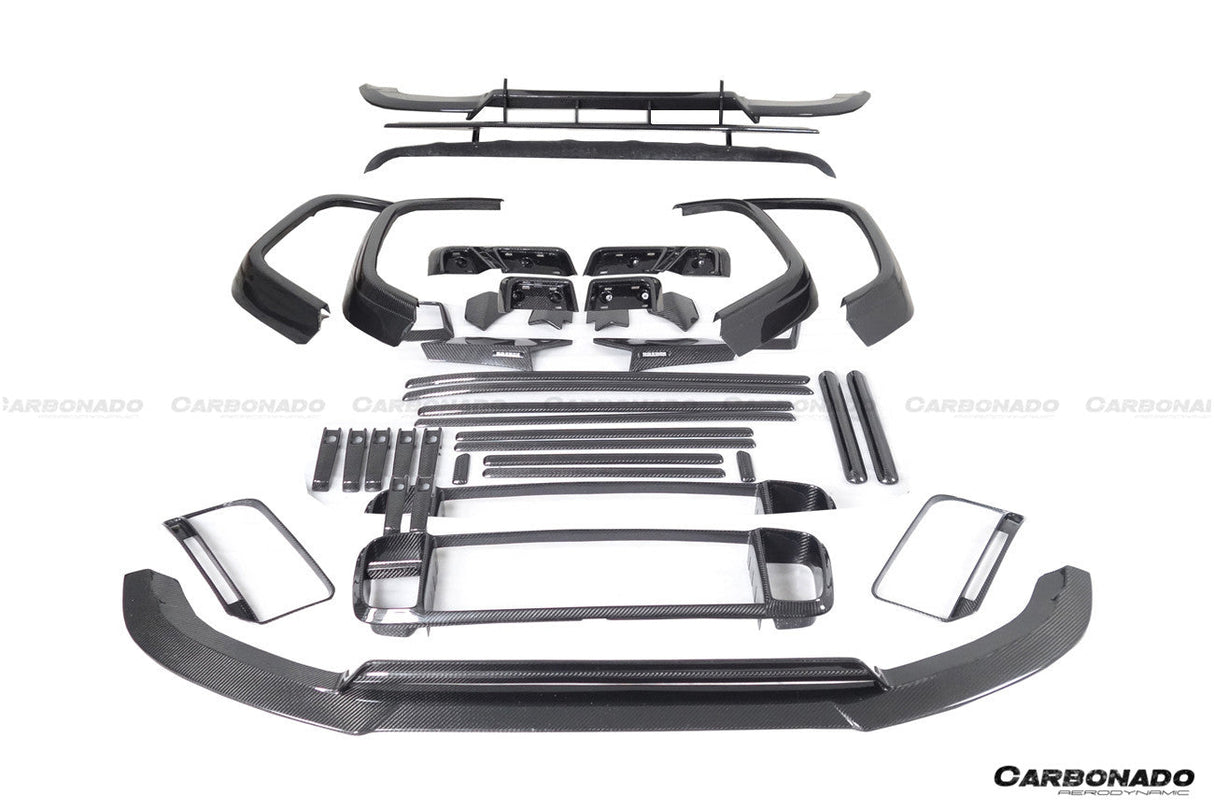 2018-2024 Mercedes Benz G63 AMG G550 W464 G-Wagon BR-G900 Style Dry Carbon Full Body Kit