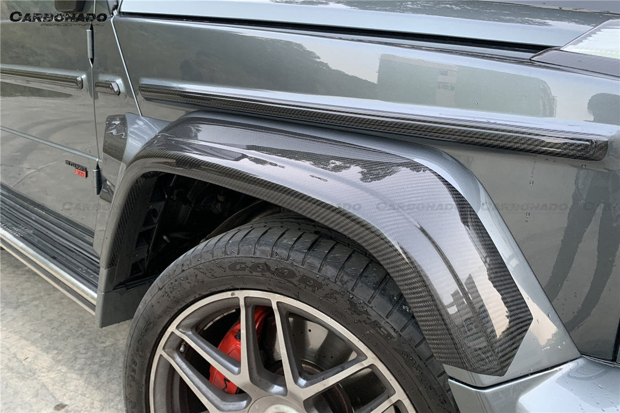 2018-2024 Mercedes Benz G500 G63 AMG W464 G-Wagon BR-G900 Style Dry Carbon Body Line Trims