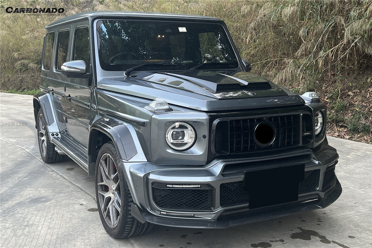 2018-2024 Mercedes Benz G63 AMG W464 G-Wagon BR-G900 Style Dry Carbon Front Lip