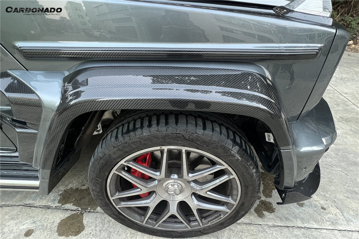 2018-2024 Mercedes Benz G500 G63 AMG W464 G-Wagon BR-G900 Style Dry Carbon Body Line Trims