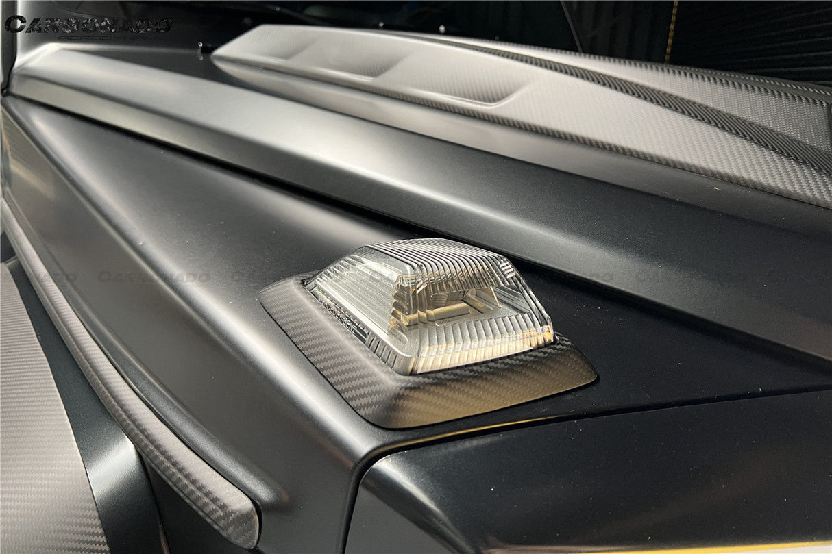 2018-2024 Mercedes Benz G63 AMG G550 W464 G-Wagon BR-G900 Style Dry Carbon Turn Lights Cover