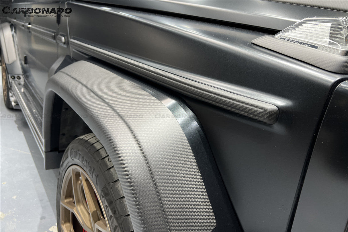 2018-2024 Mercedes Benz G500 G63 AMG W464 G-Wagon BR-G900 Style Dry Carbon Body Line Trims