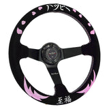 Bliss 350mm Steering Wheel + Short Hub Adapter Kit For Mazda Miata RX-7 RX-8 MX-3 MX-6